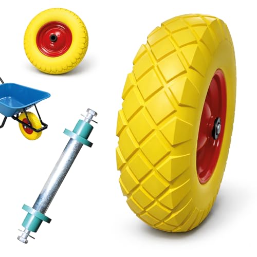 Vollgummi Schubkarrenrad BITUXX Ersatzrad für Schubkarre