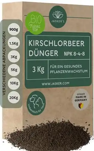 Kirschlorbeer Dünger Jasker’s 3 kg für gesunde Pflanzen