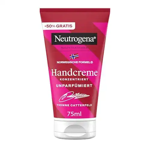 Neutrogena Handcreme unparfümiert mit 40% Glycerin für trockene Hände 75 ml