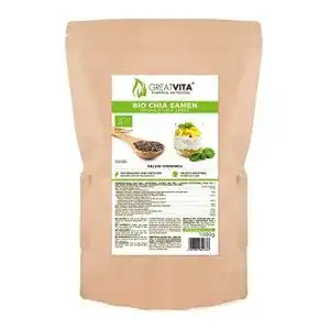 GreatVita Bio Chia Samen 1000g – naturbelassene Superfood-Samen