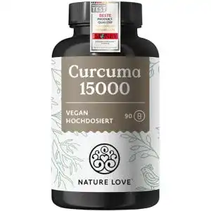 Kurkuma Kapseln Nature Love Curcuma Extrakt 15000 – 90 Kapseln