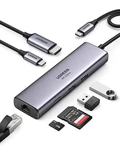 Ugreen USB-C Hub 7 in 1 mit 4K HDMI, Ethernet und USB Ports
