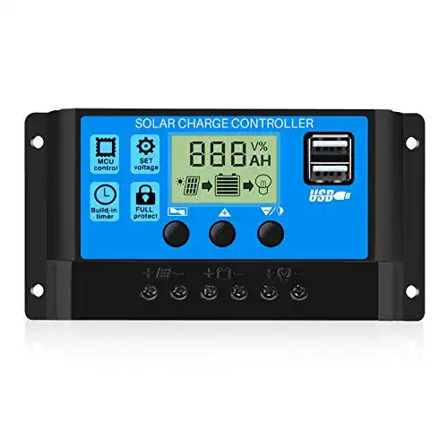 Solarladeregler Thlevel 30A für 12V/24V Systeme mit USB-Anschluss