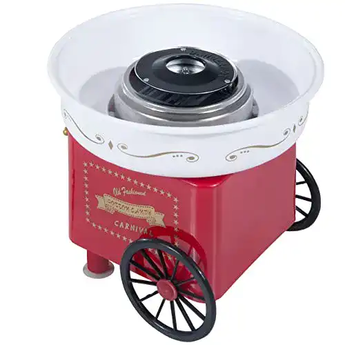 HOMCOM Zuckerwattemaschine 450-550 W für zuckrige Snacks