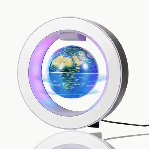 Schwebender Globus von KAIMC mit Magnetaufhängung und Beleuchtung