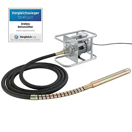 Betonrüttler Arebos 1500 W Innenrüttler Handrüttler