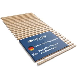 Rollrost 90×200 cm – Betten-Abc Madera mit 23 stabilen Buchenholzleisten