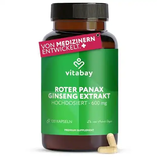 Ginseng Kapseln von Vitabay – Roter Ginseng für Vitalität