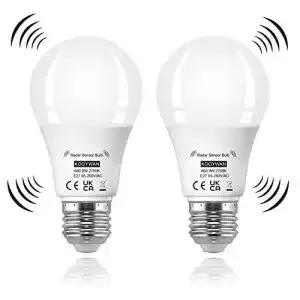 Glühbirne mit Bewegungsmelder Kooywan LED Lampe E27 warmweiß