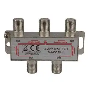 Sat-Verteiler 4-fach S/Conn für Satelliten- und BK-Anlagen