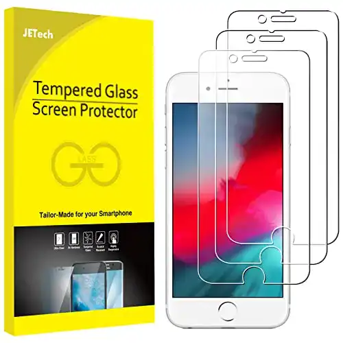 JETech Panzerglas für iPhone SE, 8, 7, 6s, 6 Displayschutzfolie, 3 Stück