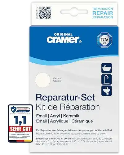 Badewannen Reparaturset Cramer für Emaille, Keramik und Acryl