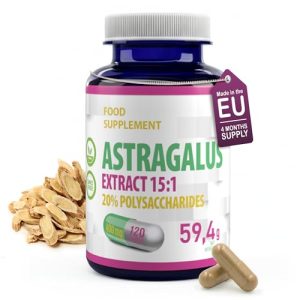 Astragalus Kapseln 6000mg mit 15:1 Extrakt und 120 veganen Kapseln