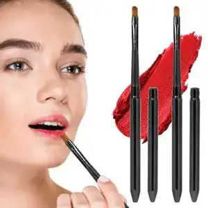 Lippenpinsel Styquenzer 2 Stück mit Kappe und flachem Applikator