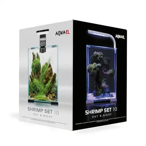 Nano-Aquarium Aquael 122977 Shrimp Set Day&Night 10 in Weiß