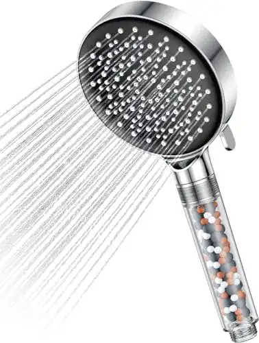 Wassersparender Duschkopf YEAUPE mit Filter und 6 Strahlmodi
