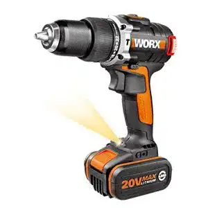 Worx WX373.1 Akku Schlagbohrschrauber Set mit Zubehör und 20V Akku