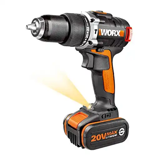 Worx WX373.1 Akku Schlagbohrschrauber Set mit Zubehör und 20V Akku