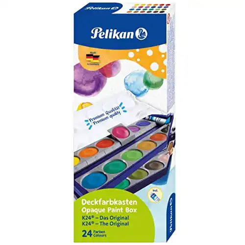 Tuschkasten Pelikan K 24 Deckfarbkasten für Schule und Hobby