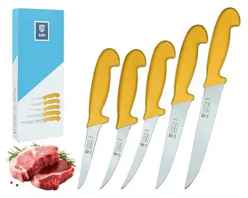 Fleischermesser Set mit 5 Teilen aus Solingen für die Küche