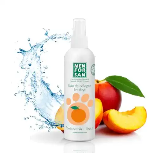 Hundeparfüm Menforsan Eau de Cologne für Hunde mit Pfirsichduft (125 ml)