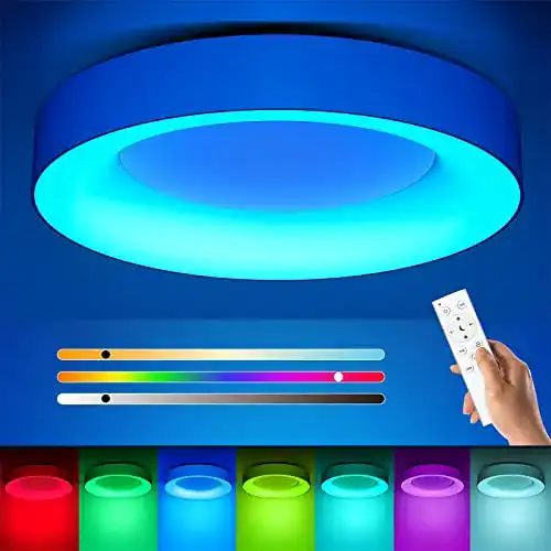 LED Deckenleuchte Matane RGB mit Farbwechsel und Fernbedienung