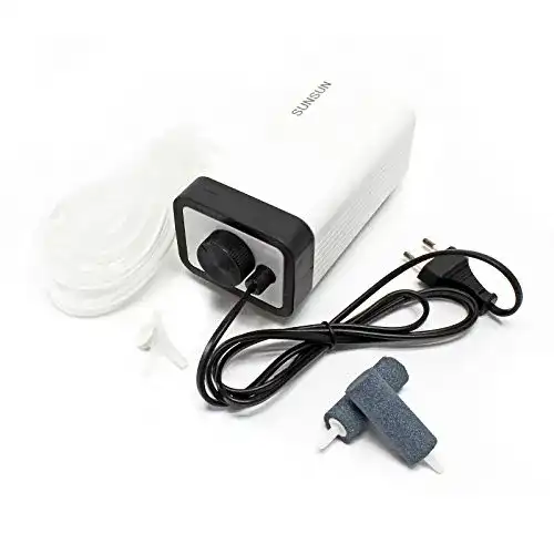 Teichbelüfter SunSun Luftpumpe 402 mit 2×2,8 L/min und 4W Leistung