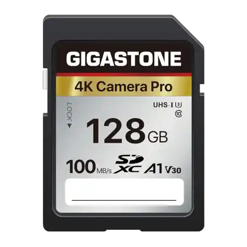 Gigastone SDXC Speicherkarte 128 GB 4K Übertragungsgeschwindigkeit bis zu 100 MB/s