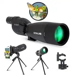 Spektiv ESSLNB 25-75X70 mit Smartphone-Adapter, Stativ und Tragetasche