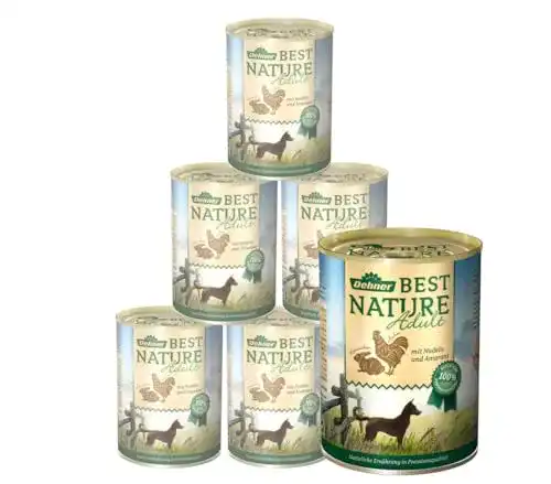 Hundefutter Dehner Best Nature Adult mit Huhn und Kaninchen sowie Nudeln
