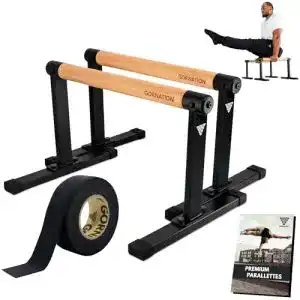 Parallettes Gornation mit Grip Tape für Calisthenics Training
