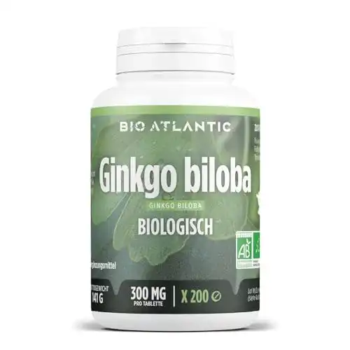 Ginkgo-Tabletten Ginkgo Biloba Bio – 300mg – 200 Tabletten