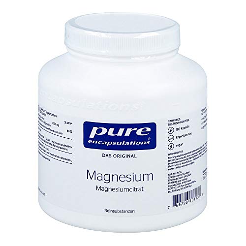 Magnesiumcitrat Kapseln von Pure Encapsulations, 180 Stück