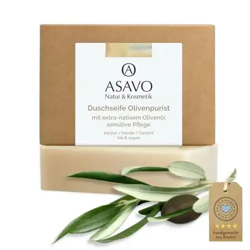 Olivenölseife Asavo Premium – Handgemachte BIO Seife mit extra-nativem Olivenöl