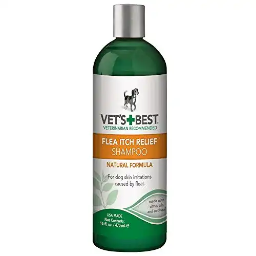 Flohshampoo für Hunde von Vet’s Best zur Linderung von Juckreiz