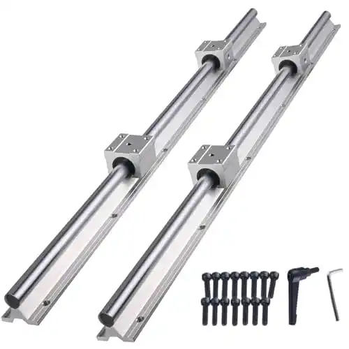 Cncyeah Linearführung Linearschiene 800 mm mit 2 Stück SBR20UU Lagern