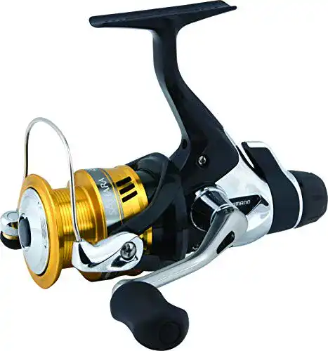 Forellenrolle Shimano SH2500R mit Heckbremse für Spinnangeln