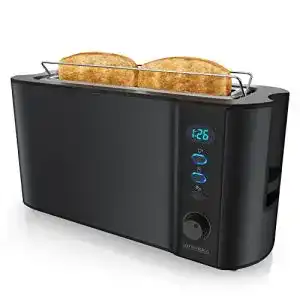 Arendo Toaster Langschlitz mit Defrost Funktion für 2 Scheiben