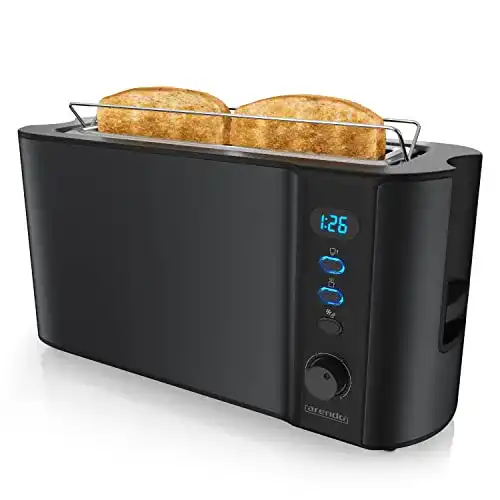 Arendo Toaster Langschlitz mit Defrost Funktion für 2 Scheiben