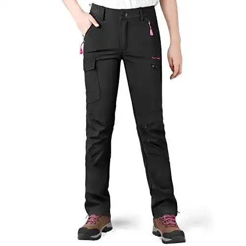 Softshellhose Damen KUTOOK – Winter Wanderhose für kalte Bedingungen