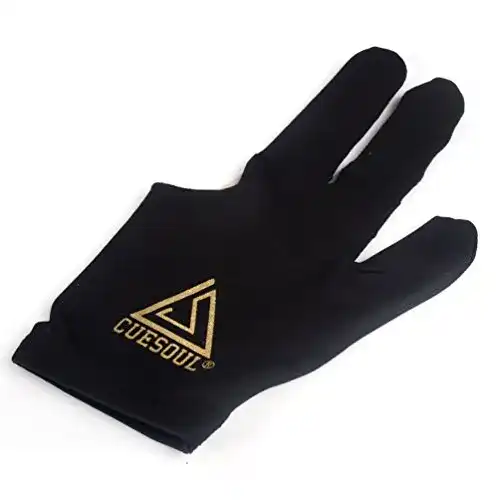 Cuesoul Billard-Handschuh Set mit 10 Stück 3-Finger-Handschuhe für Billard