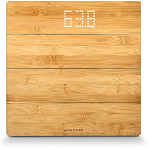 Soehnle Personenwaage Style Sense Bamboo Magic mit unsichtbarem Display
