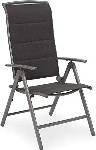 Alu-Klappsessel Brubaker Milano mit gepolsterter Sitzfläche