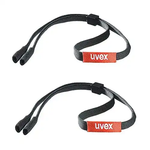 Brillenband Uvex Eyewear Strap, 2 Stück, schwarz