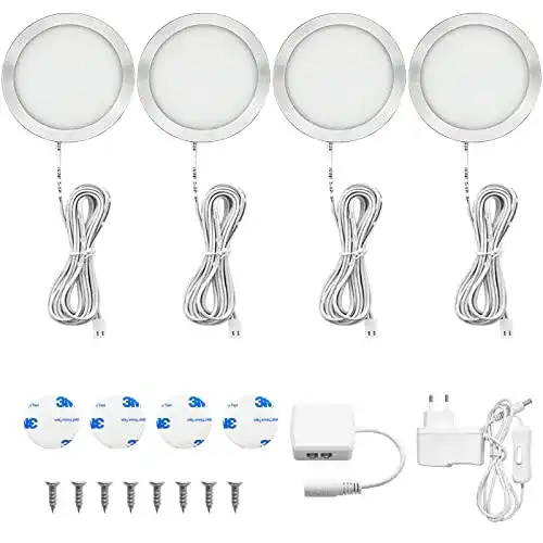 LED Schrankbeleuchtung Uring 4er Set für Unterbau und Vitrinen