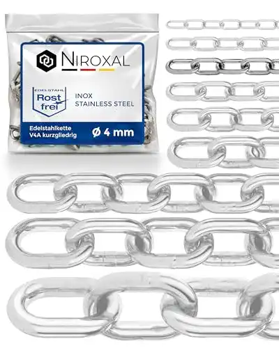 Absperrkette aus Metall, 3 Meter, 4mm Stärke von NietFullThings