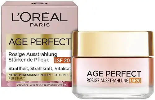L’Oréal Paris Rosé Tagespflege Gesichtscreme mit LSF 20 für Frauen