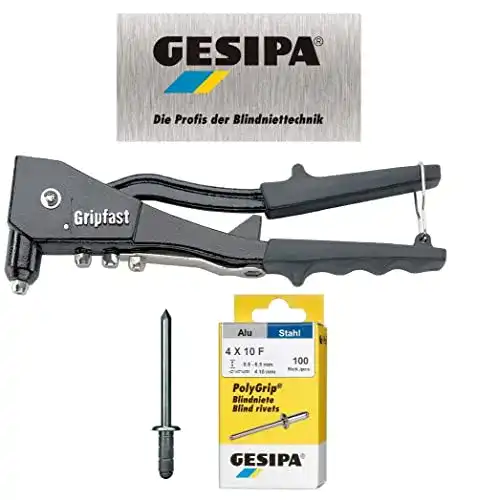 Blindnietzange GESIPA Gripfast NTH mit 100 PolyGrip Blindnieten