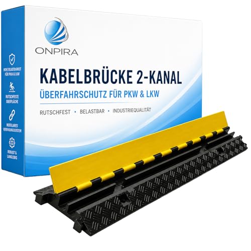 Kabelbrücke Onpira 2-Kanal Überfahrschutz für Schwerlastanwendungen