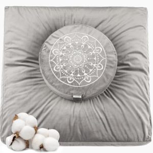 Meditationsmatte Hihealer Set mit Meditationskissen und Zabuton-Matte